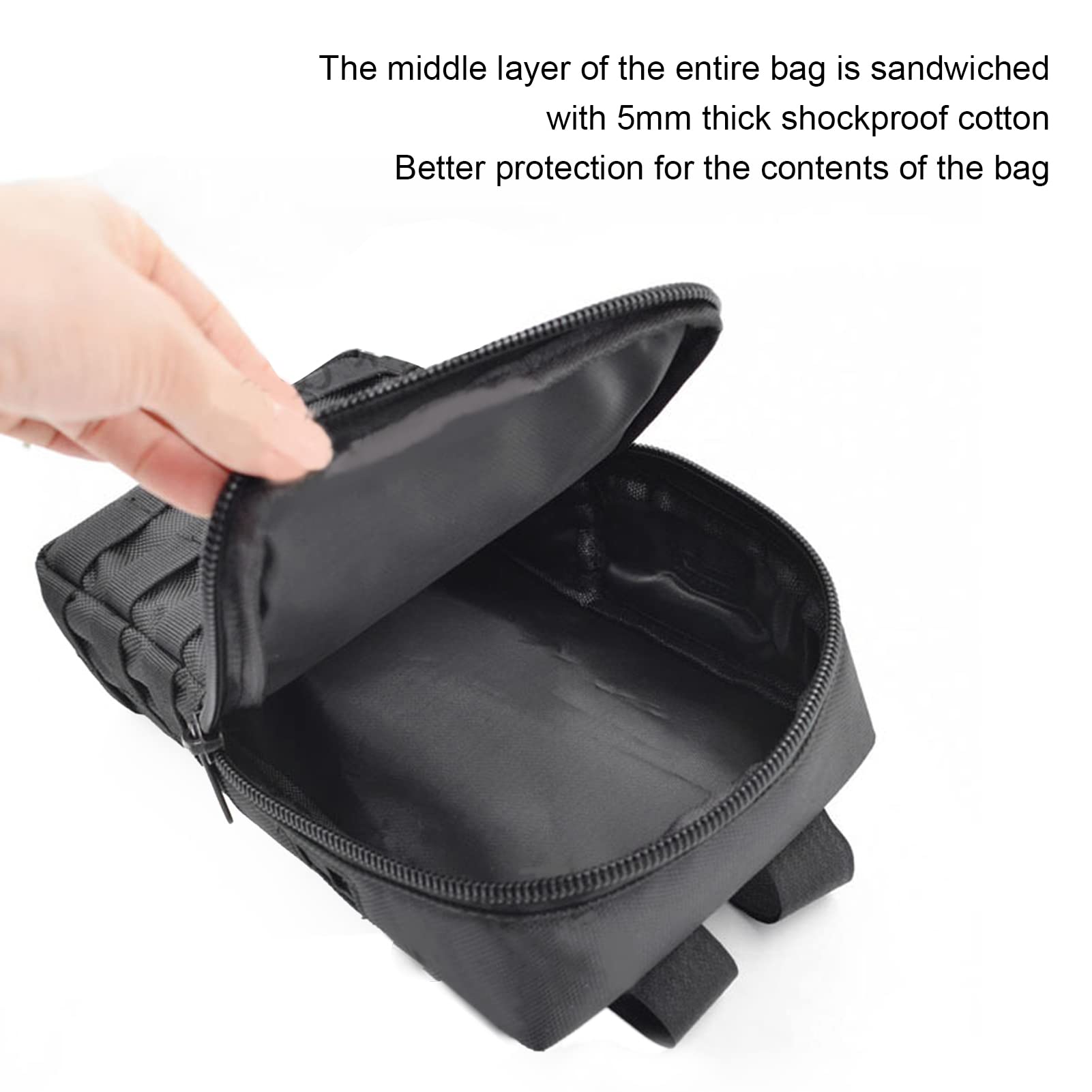 Lithium-Batterie-Aufbewahrungstasche, 1680D Oxford-Stoff, Stoßfeste Fahrradtasche mit Klettband für Elektroroller, wasserdichte, Tragbare Trage-Lenkertasche für Batteriereisen, Universell
