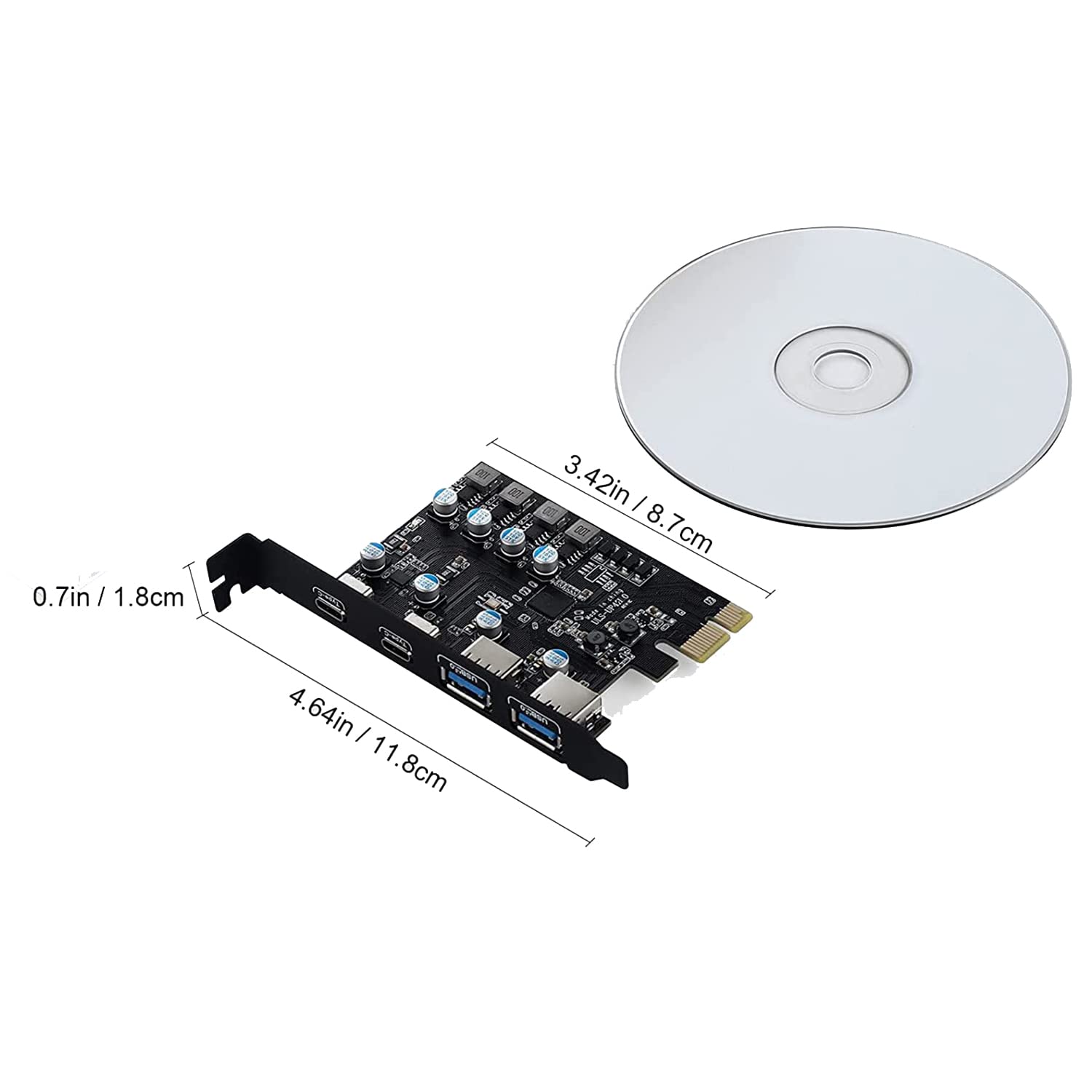 Adattatore scheda di espansione da PCI-E a USB3.0, scheda di espansione