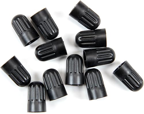 Miniatura 1 de Dsycar Paquete de 12 tapones de vástago de válvula de neumático TPMS, tapas de vástago largo de plástico negro para TR20008 TPMS tapas de válvula