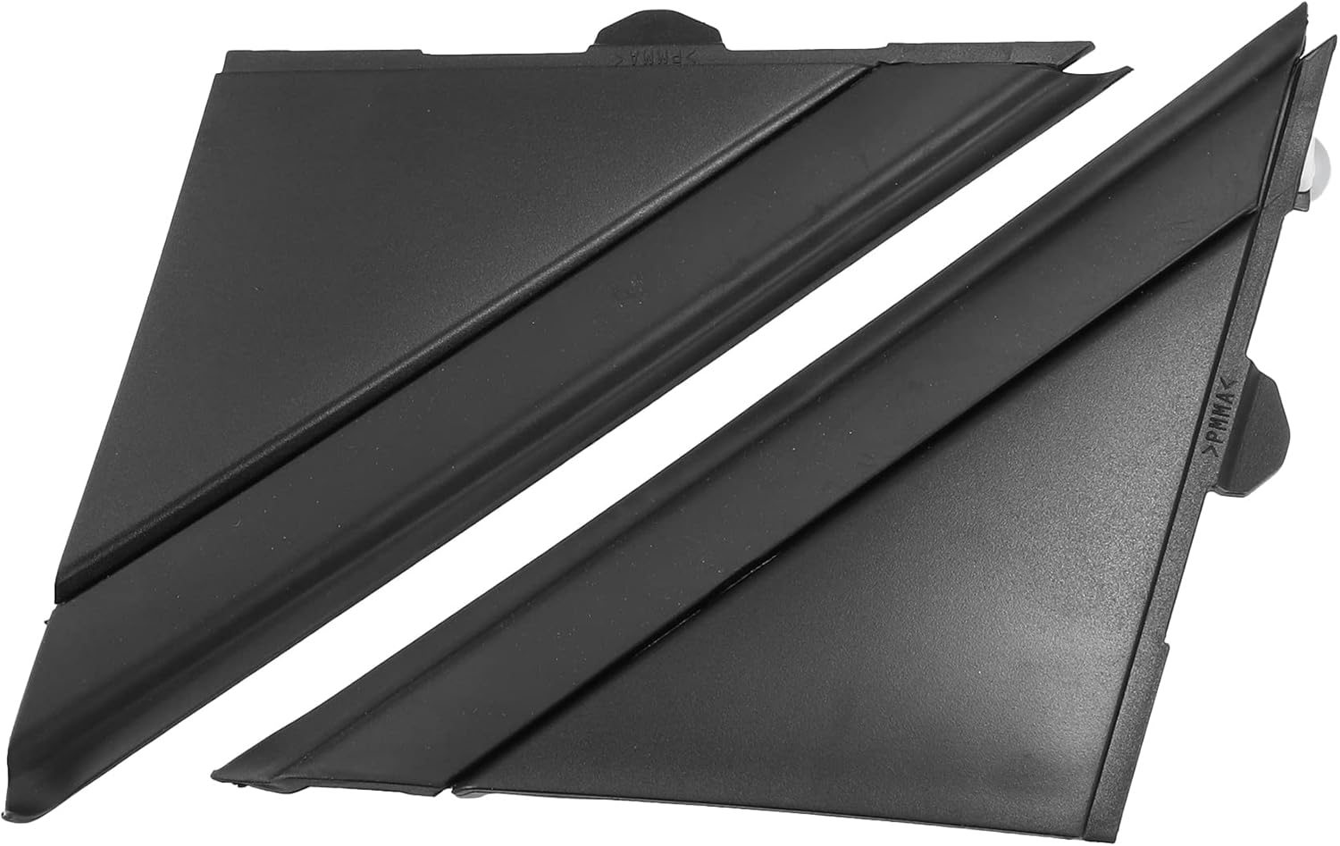 X AUTOHAUX 1 Pair Car Matte Black Door Mirror Flag Cover for Fiat 500 2012-2019 Low Gloss Grained Trim 1SJ85KX7AA 1SD00KX7AA Left Driver Right Passenger Side Door Rearview Mirror Flag Cover