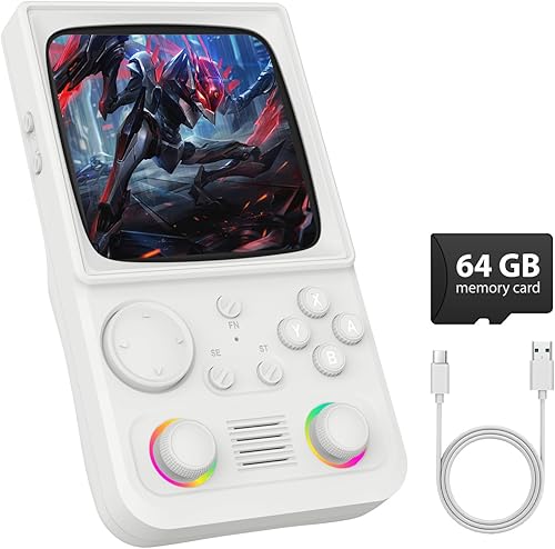 R36TMAX - Consola de juegos de mano retro, consola de juegos retro con pantalla IPS HD de 4.0 pulgadas, consola de juegos de mano con más de 18000