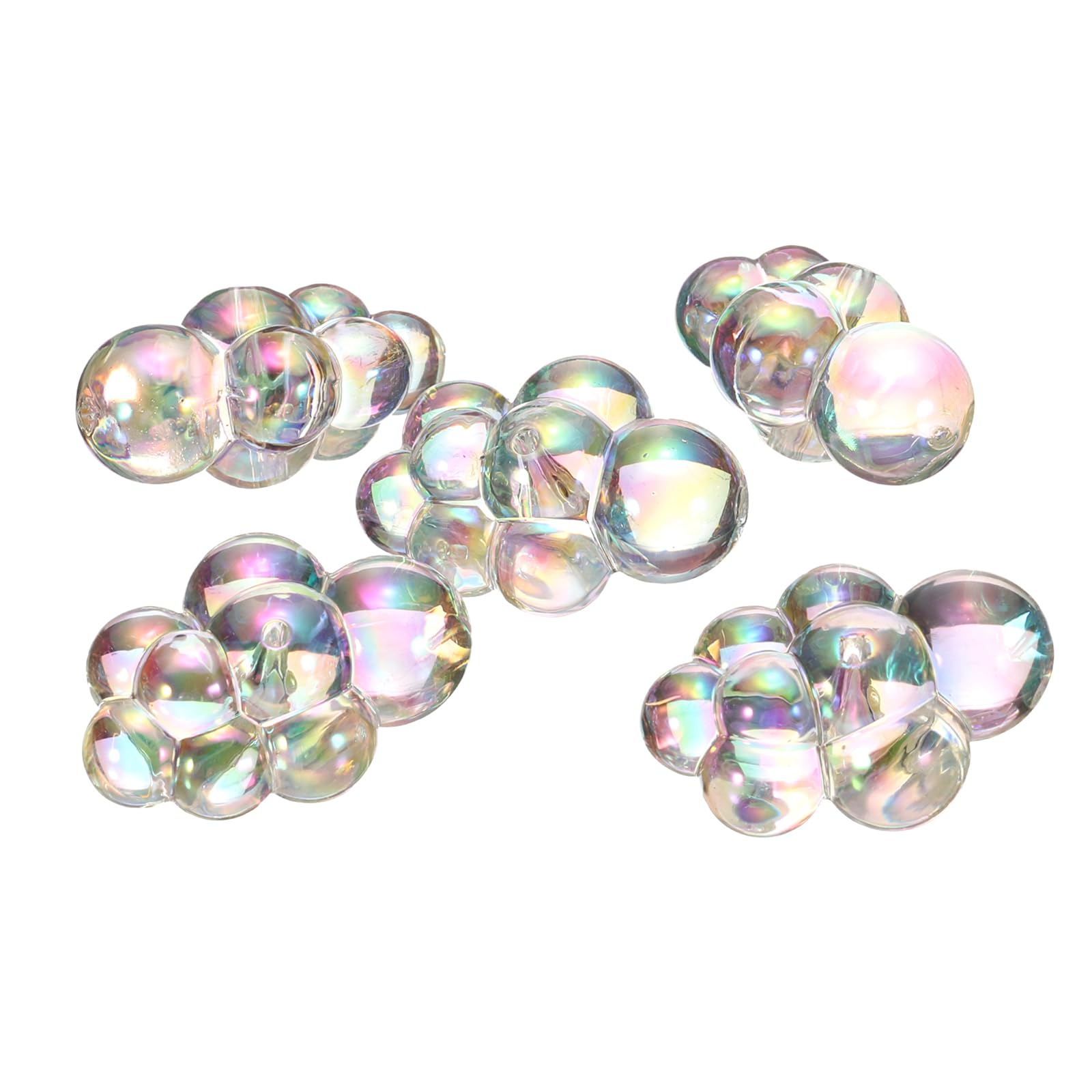CoCud Bubble Clusters for Miniature Dollhouse Bathtub, 1:16 Scale Acrylic Iridescent Clear Bubbles - (Applications: for DIY Craft, Fairy Beach Decor),