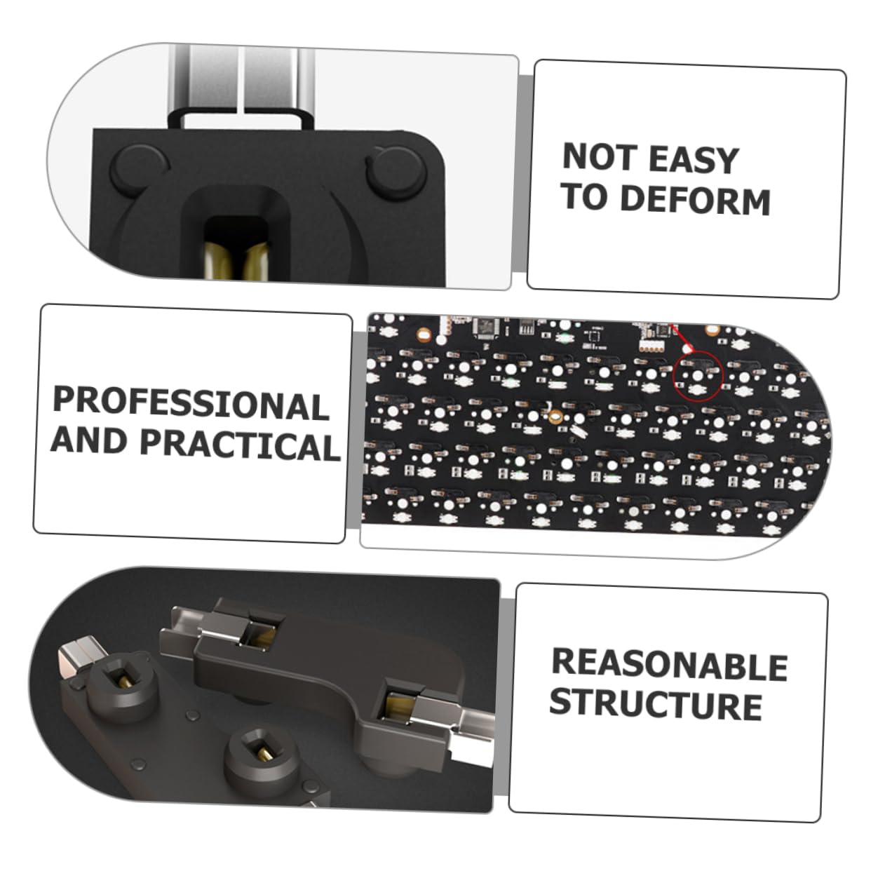 KICHOUSE Computer Keyboard Hot Plug Socket Set 20pcs Hot Swap PCB Socket Metal Clip Design