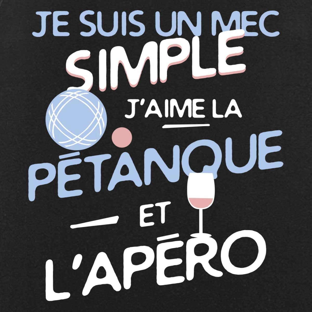 Spreadshirt J'Aime La Pétanque Et L'Apéro Boules Bouliste Tablier Cuisine