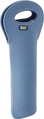 Miniatura 5 de BUILT Bolsa de vino resistente a las manchas y al agua, ligera aislada y reutilizable, portador protector para viajes en casa, azul pacífico