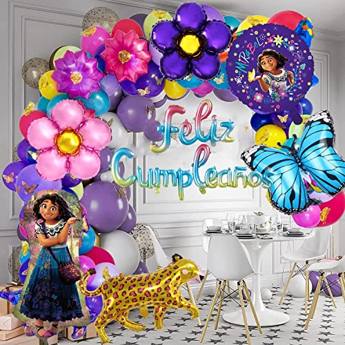 Decoration Encanto Anniversaire,Ballon Encanto,Déco Bannière Anniversaire Encanto,Decoration Anniversaire Encanto pour Garon Fille (5) Cover