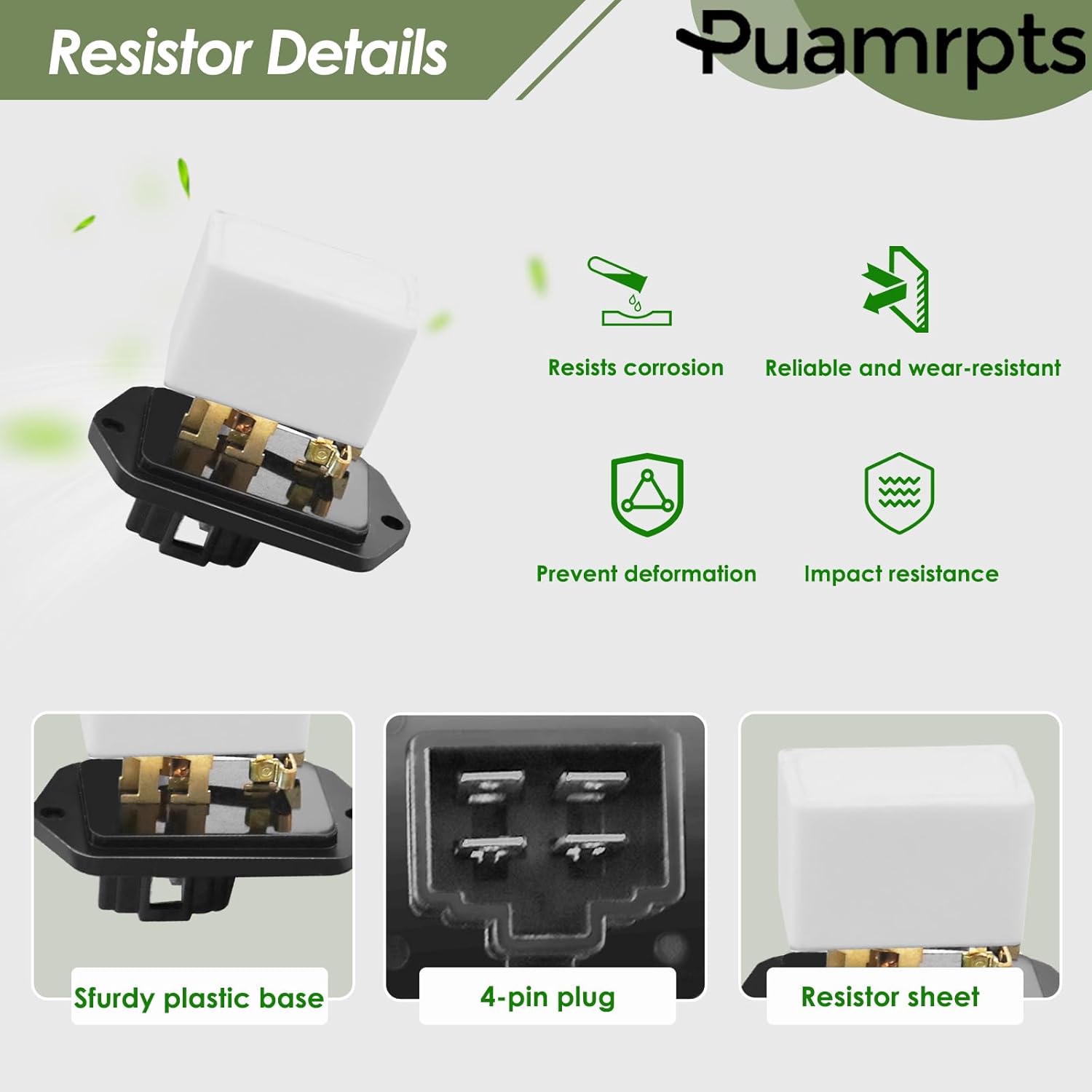 HVAC Heater Blower Motor and Resistor Kit Compatible with Toyota Tacoma 1995-2004 - Replace# 700059 RU91