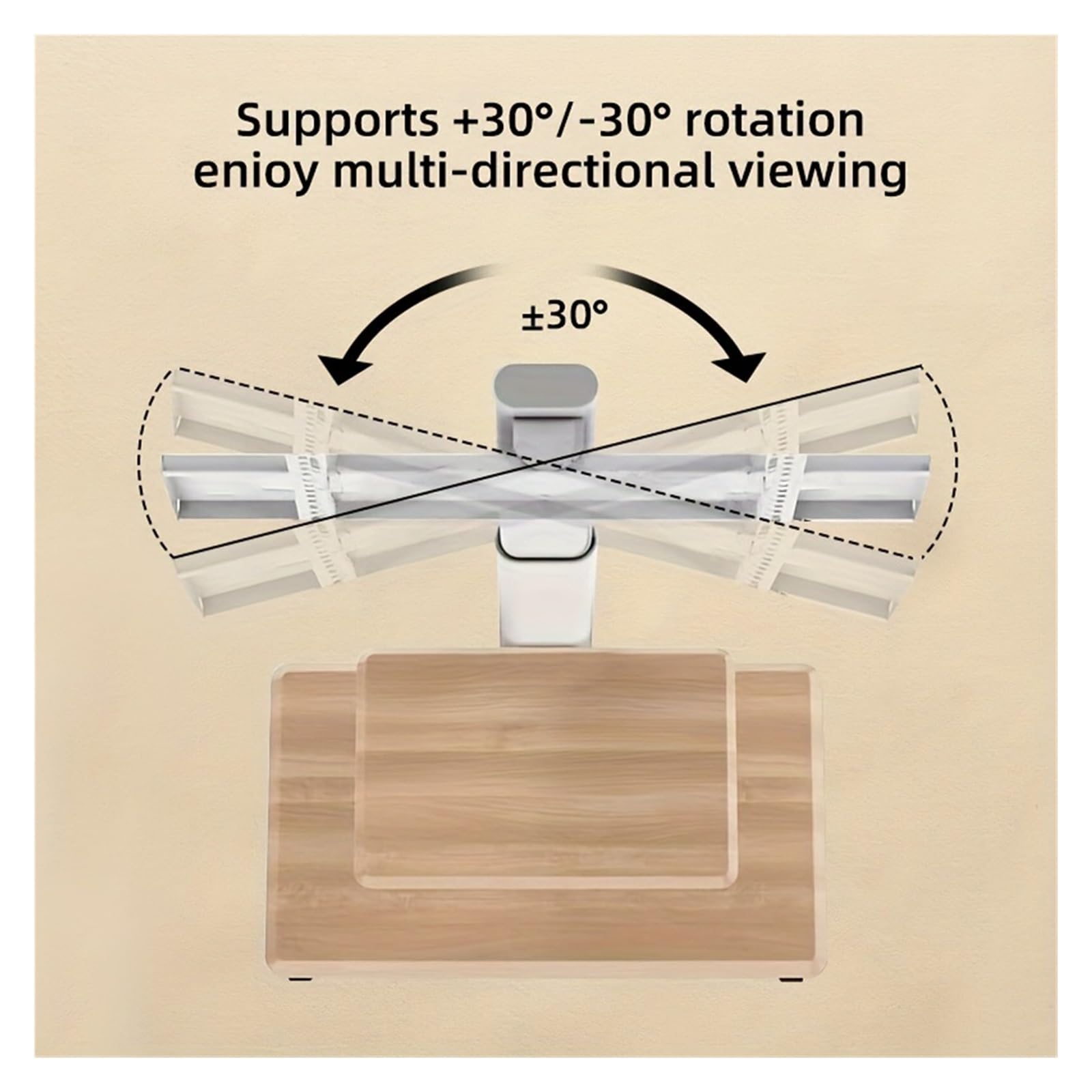 Soporte móvil para TV para televisores de 26"-75" – Rodante con Ruedas bloqueables, Giratorio y Ajustable en Altura para una fácil instalación y colocación del televisor (no Incluye Bandeja)