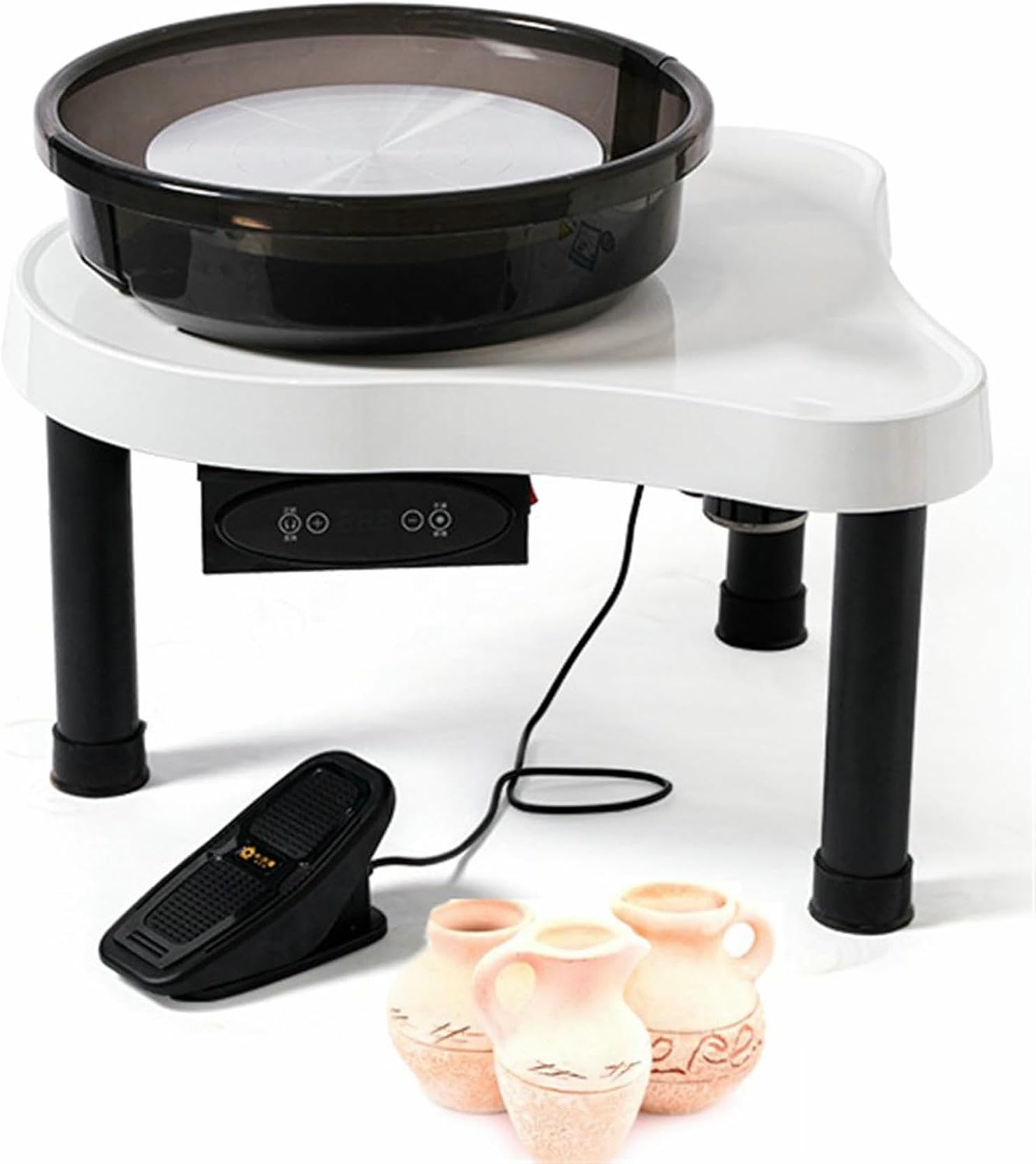 Macchina Per Modellare La Ruota Ceramica, Macchina Per Sculture In Ceramica Da 60 A 320 Giri / Min Con Pedale, Strumento Per Creare Argilla Di Ceramica Per Sviluppare Le Abilità Artistiche Di L