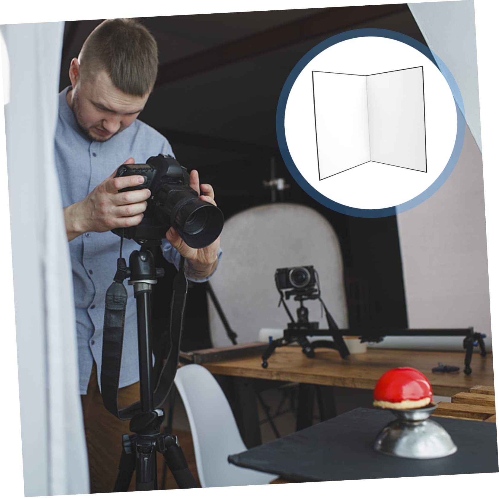 Lurrose Lightweight Photography Reflective Plate a Size in Double-Sided Easy to Carry for-go