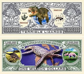 AAC Pack of 25 - Dinosaur Million Dollar Bills