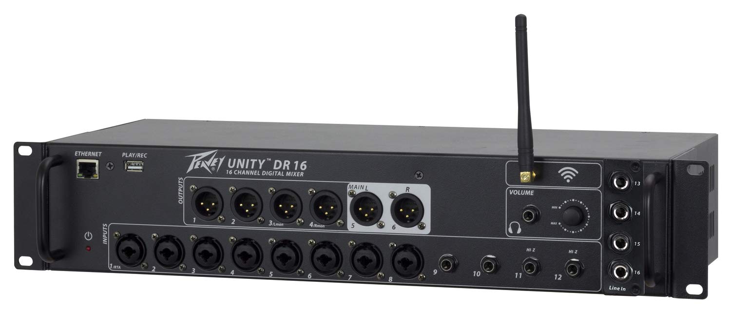Amazon.com: Peavey Unity DR16 16-Channel Digital Mixer, Black (DR