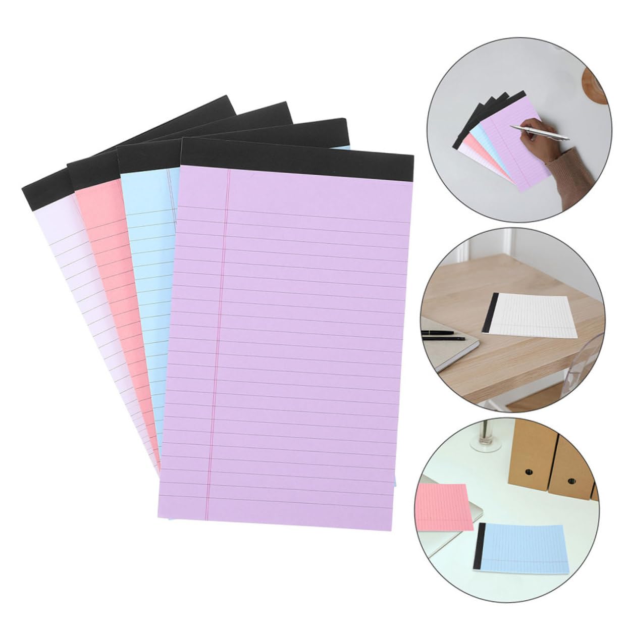 Tofficu 8 Bloc-Notes Juridique Journal Portable LED Lampe De Bureau Cahiers Collège Ligné Dot Journal Bureau Carnets De Notes Non Lignés Cahiers Avec Crayons Onglets Pour