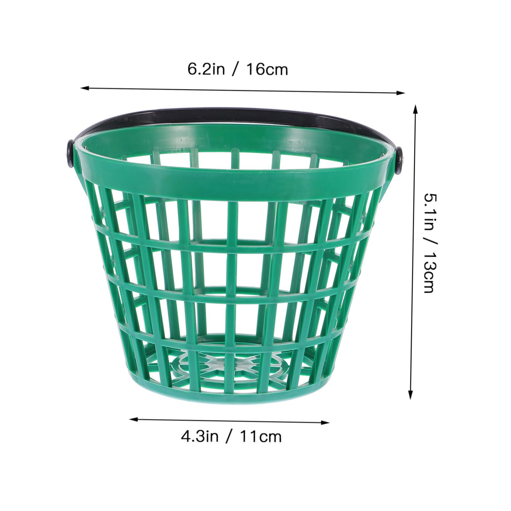 BESPORTBLE 2 Pièces Panier de Golf en Fil Métallique Vert Balle en Nylon