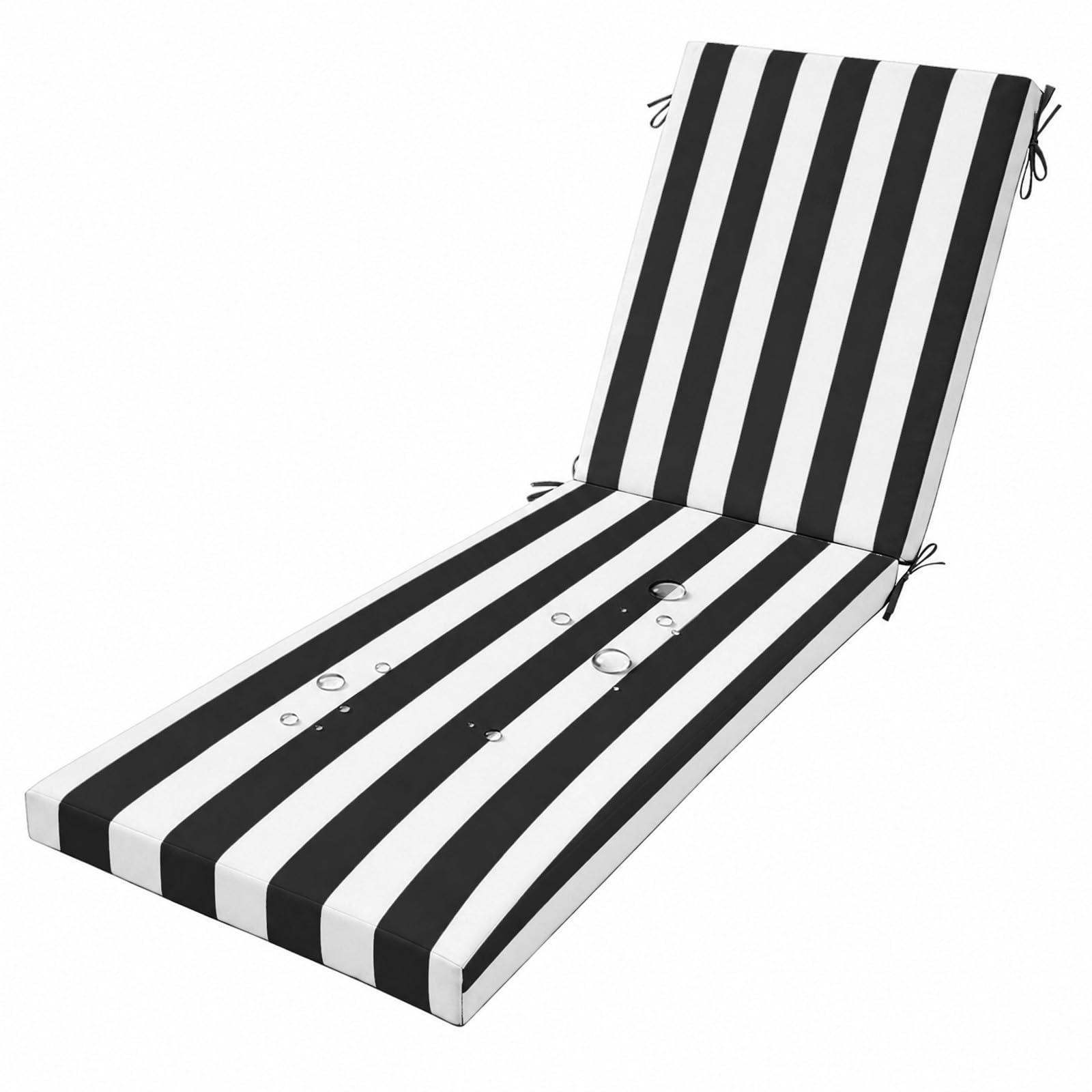 AZMAHT Sun Lounger Cushion, Waterproof Foldable Thick Cushion Pad