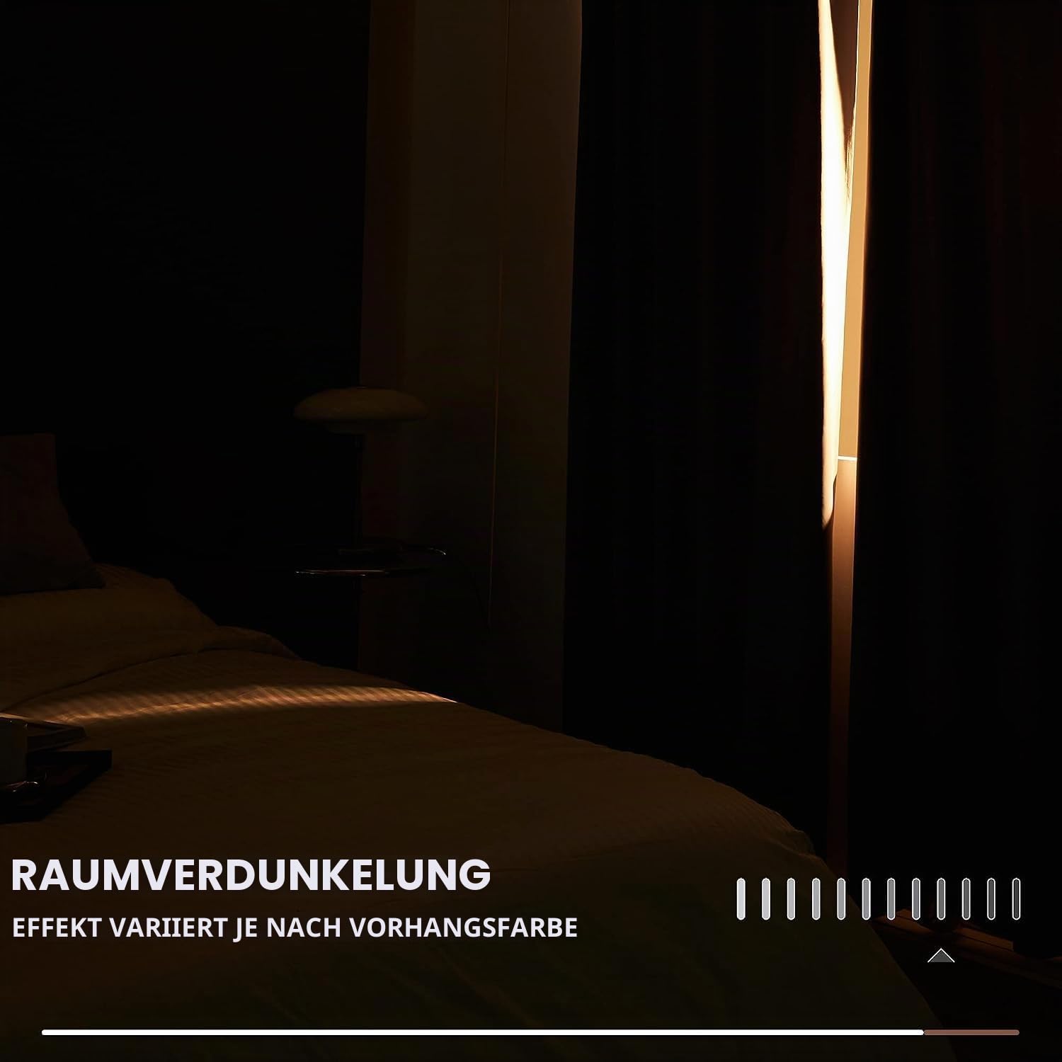 Deconovo Blickdichter Vorhang mit Schlaufen Verdunkelung Dicke Gardinen Wohnzimmer Thermogardinen gegen Kälte Vorhänge Schlafzimmer Verdunklungsvorhänge – Bild 7