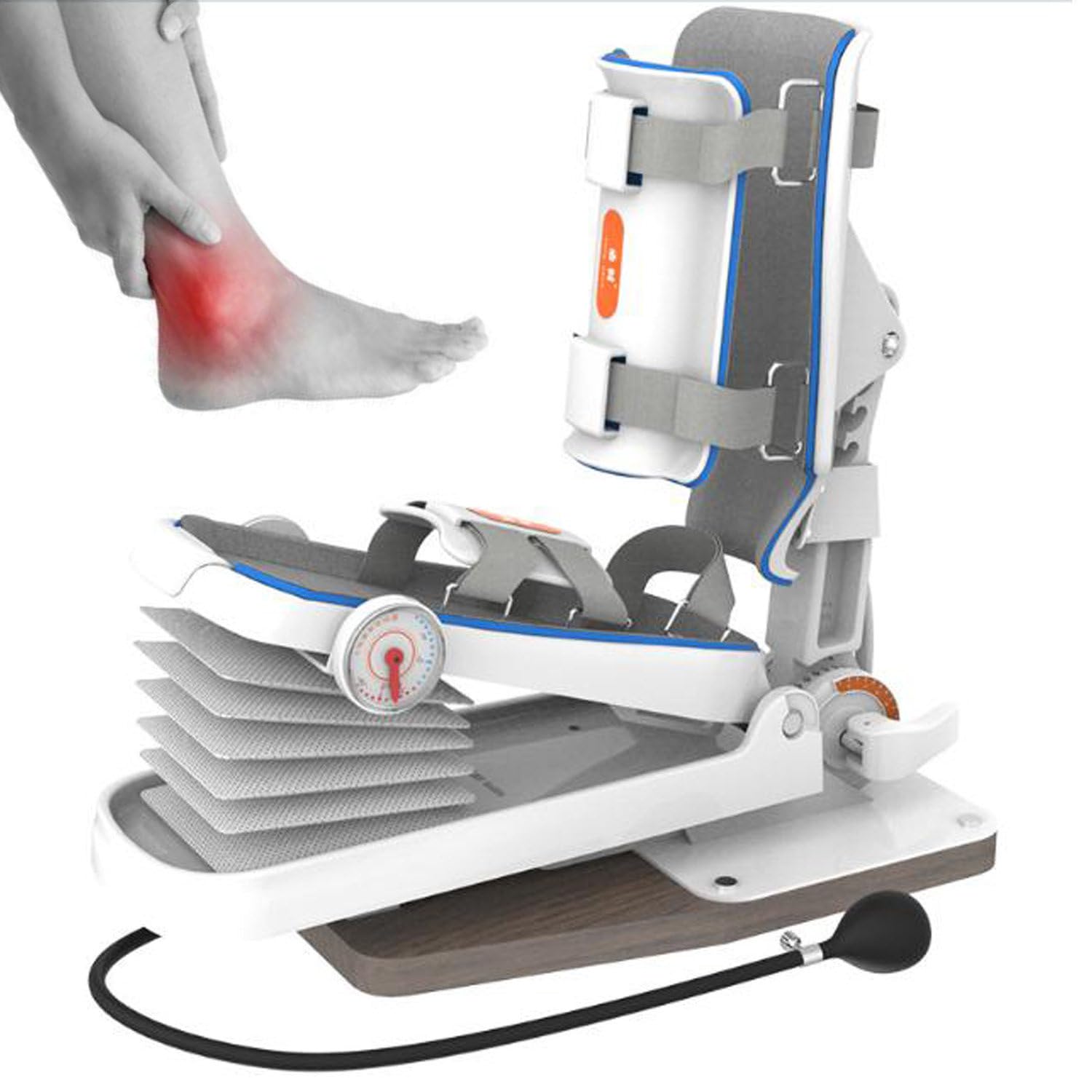 Oiyeknrd Ankle Joint Rehab Training Equipment,Ankle Post-Operative Trainer,Foot Rehabilitation Training Equipment,Static Stretch Correction Manual