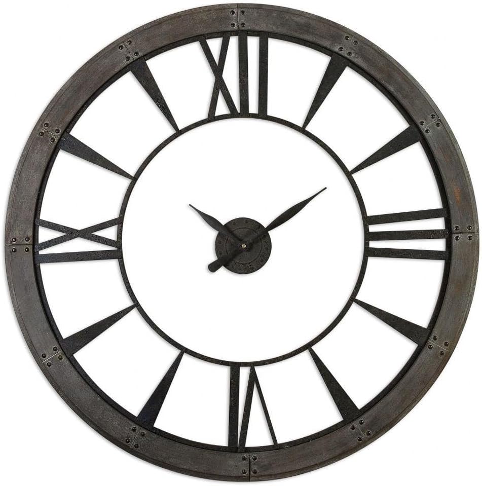 Ronan - 60 inch Large Wall Clock - 60 inches Wide by 1.5 inches deep