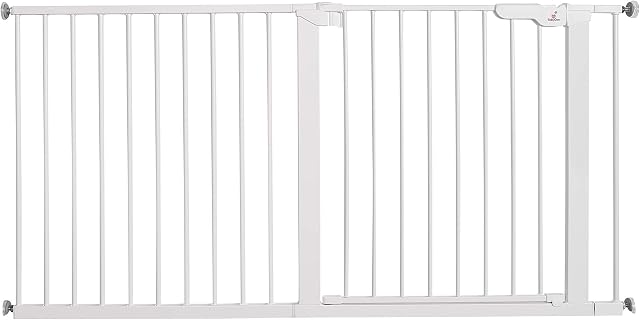 BabyDan Extra Wide / Hallway Pressure Fit Safety Gate, 145.5-151.7 cm / 57.3-59.7-Inch, 8.5 kg
