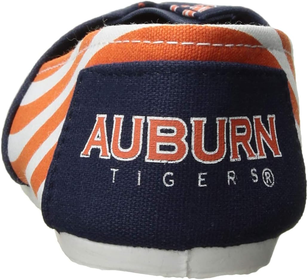 FOCO Auburn Tigers NCAA Womens Stripe Canvas Shoes - M