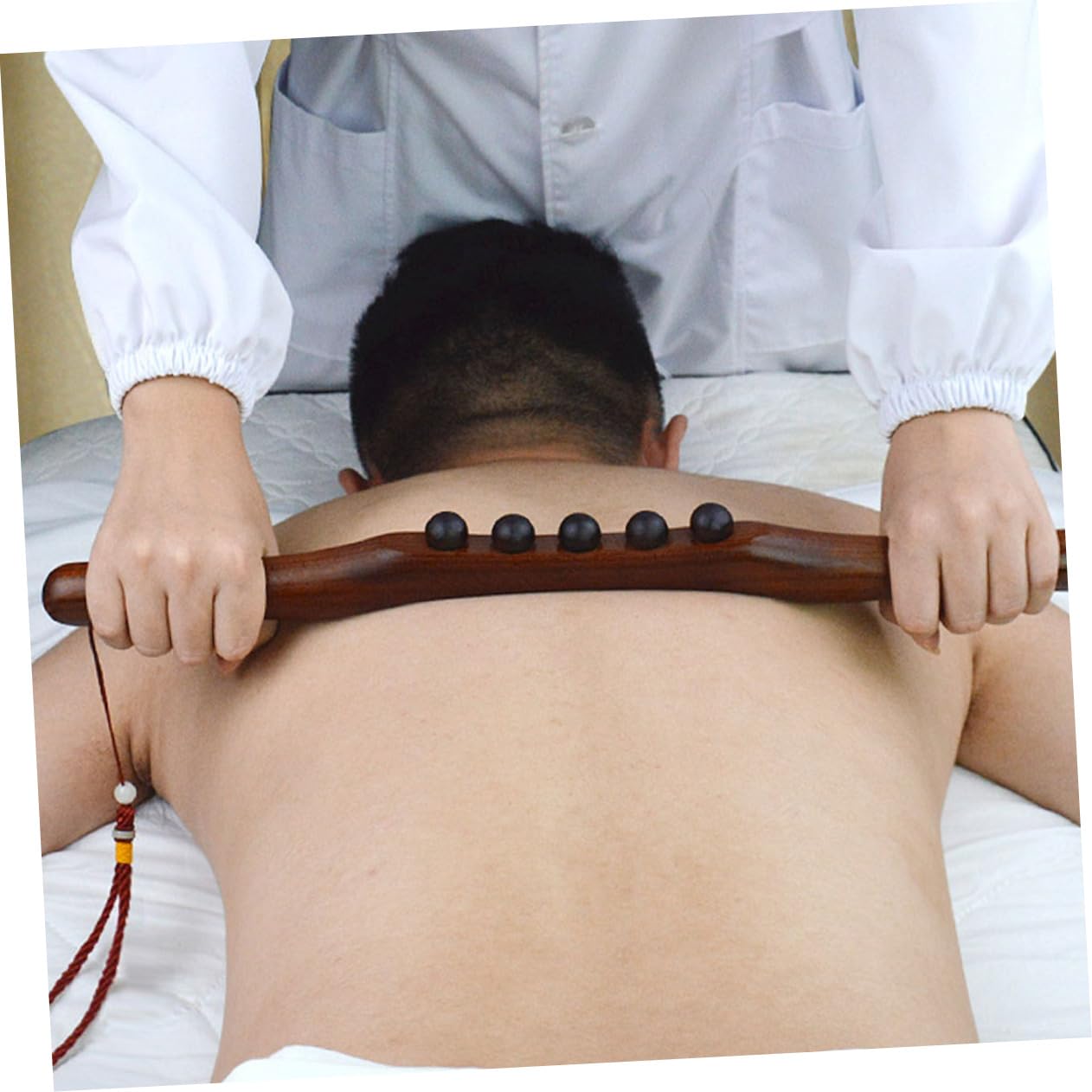 Healvian 2piezas Bastón De Masaje De Madera Para Relajación Muscular Herramienta De Gua Para Cuerpo Completo Para Espalda Cuello Piernas