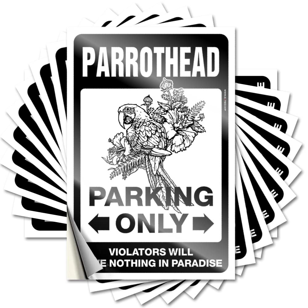 Custom, Quote Tumbler Parrothead Parking Only | Motorcross Boys Bedroom Accessories(12X18CM)