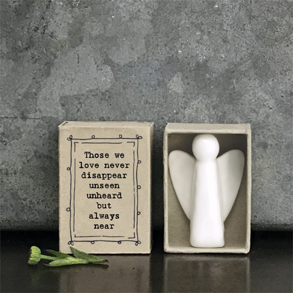 Crafty Capers Those We Love Never Disappear | Ceramic Angel | Cracker Filler | Matchbox Gift