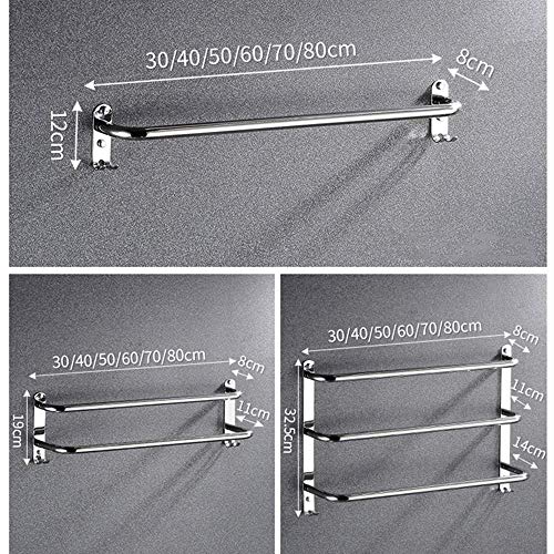 Étagère serviette murale inox support de rangement pour salle de bain