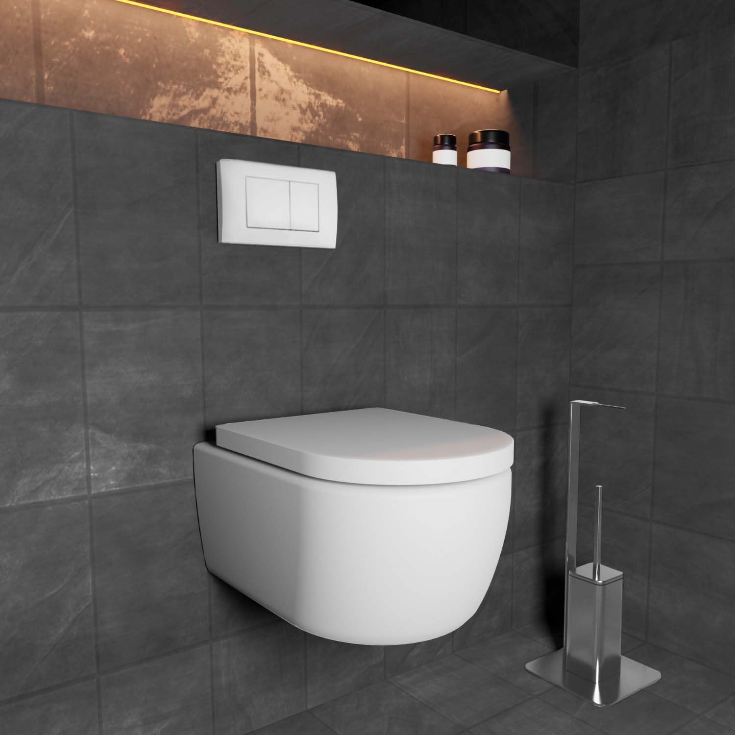 Geberit Duofix Sigma Delta BASIC Drückerplatte Betätigungsplatte 2 Mengenspülung Weiß Matt