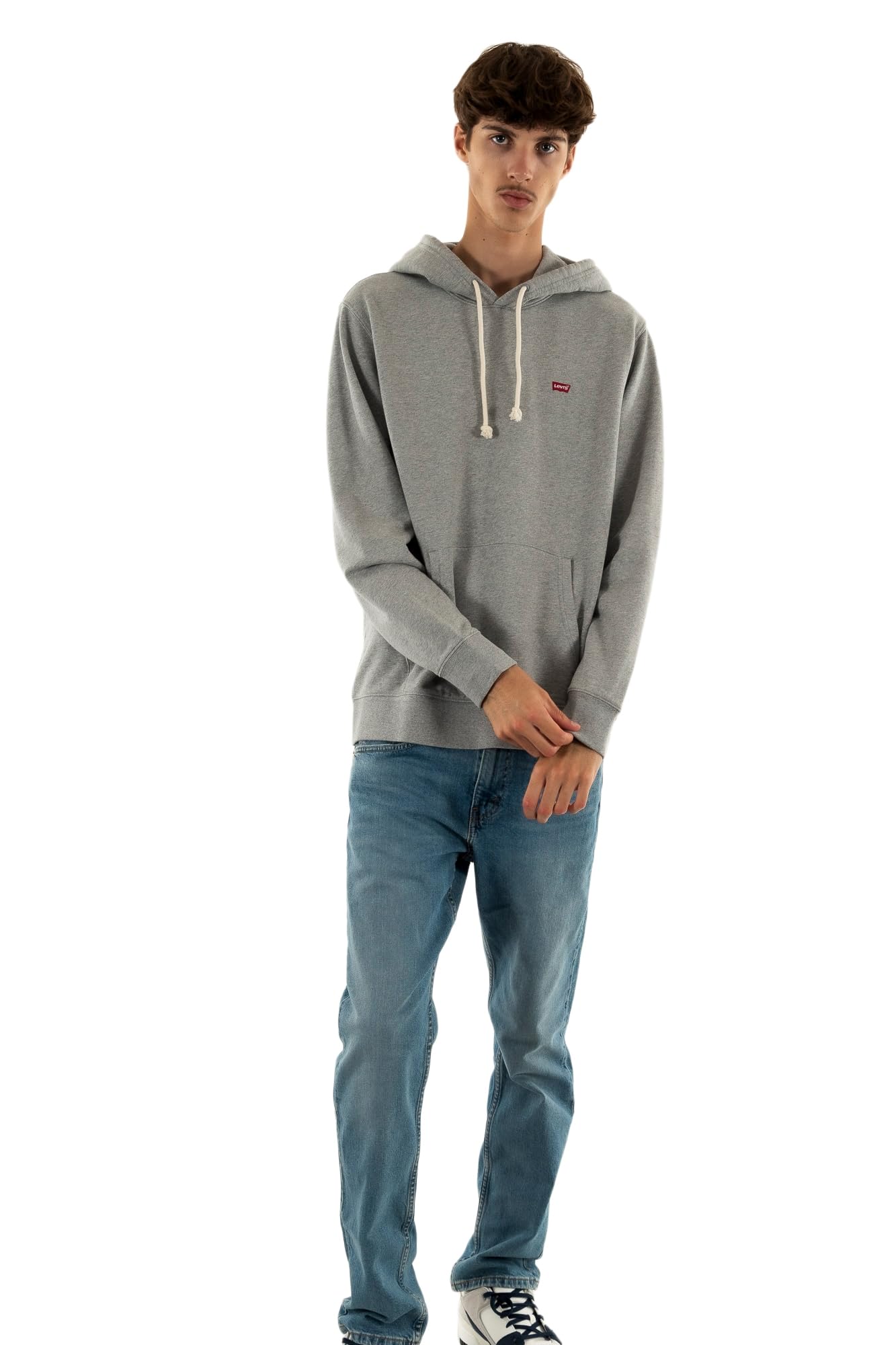 Levi's Bluza męska z kapturem, Średni odcień szary wrzos, M