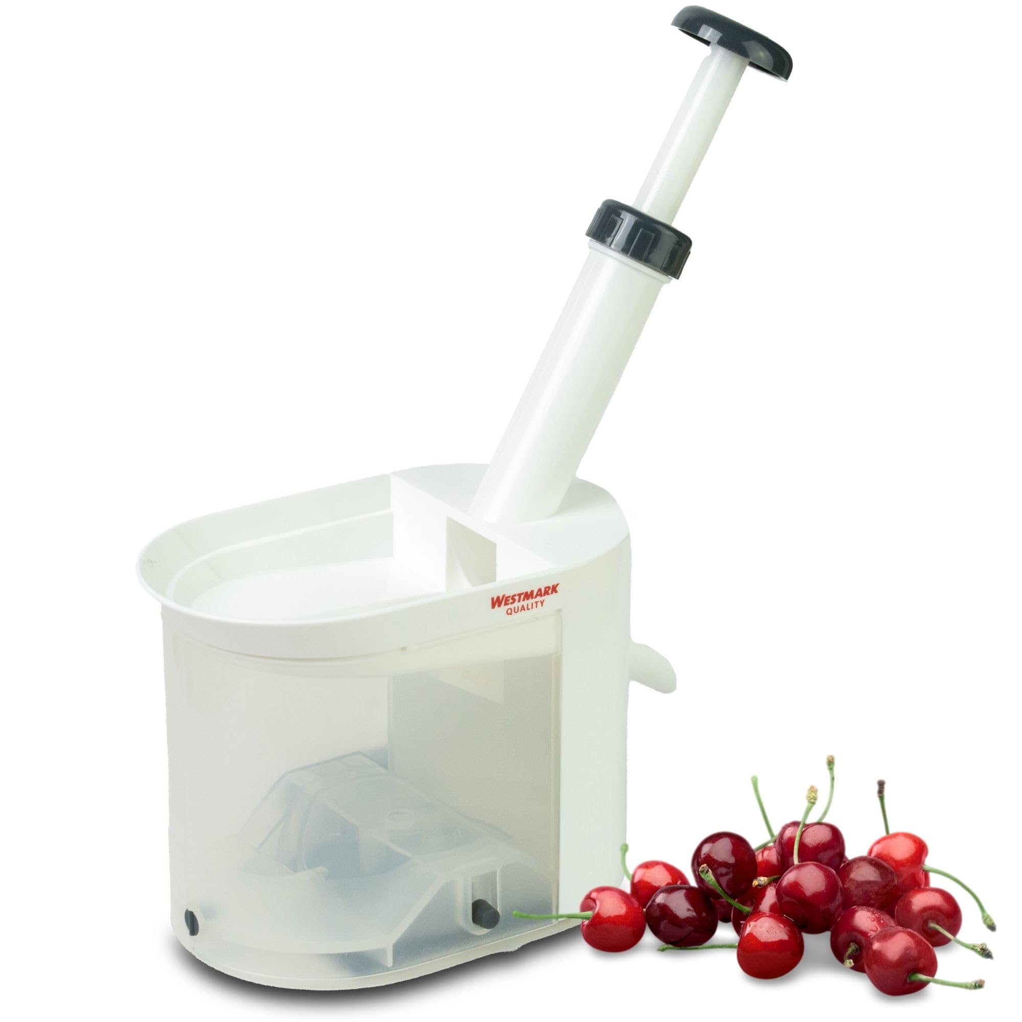Westmark Deshuesador de cerezas 22 cm Plástico acero inoxidable Blanco antracita