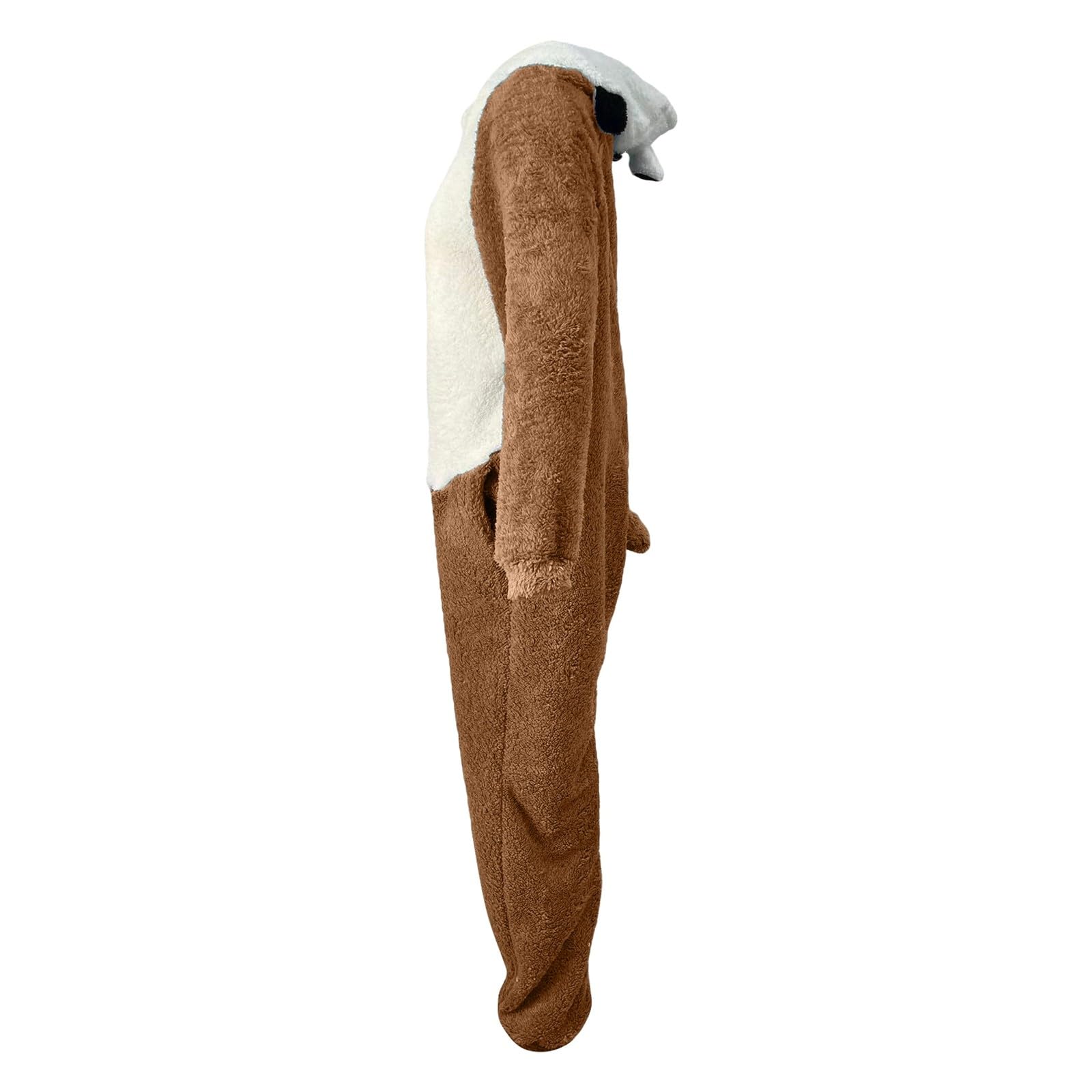 FaschingskostüMe Damen Lustig, Motiv Kapuzenoverall Pyjama Cosplay KostüM FüR Erwachsene Mit Passenden Hausschuhen Perfekt FüR Partys Events