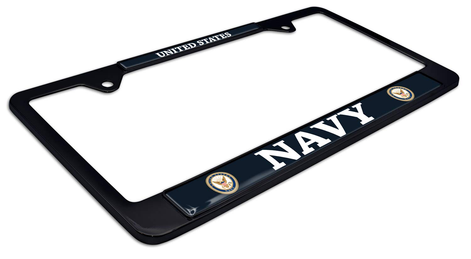 Navy Veteran License Plate Frame Elektroplate Officially Licensed - DC ...