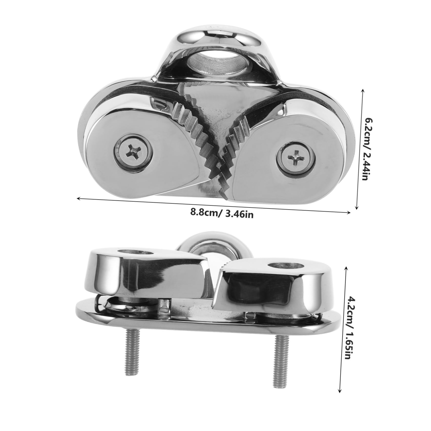 SUPVOX Speedboat Cleat Marine Cam Cleat Anchor Rope Lock Stainless Steel Marine Line Boat Clips