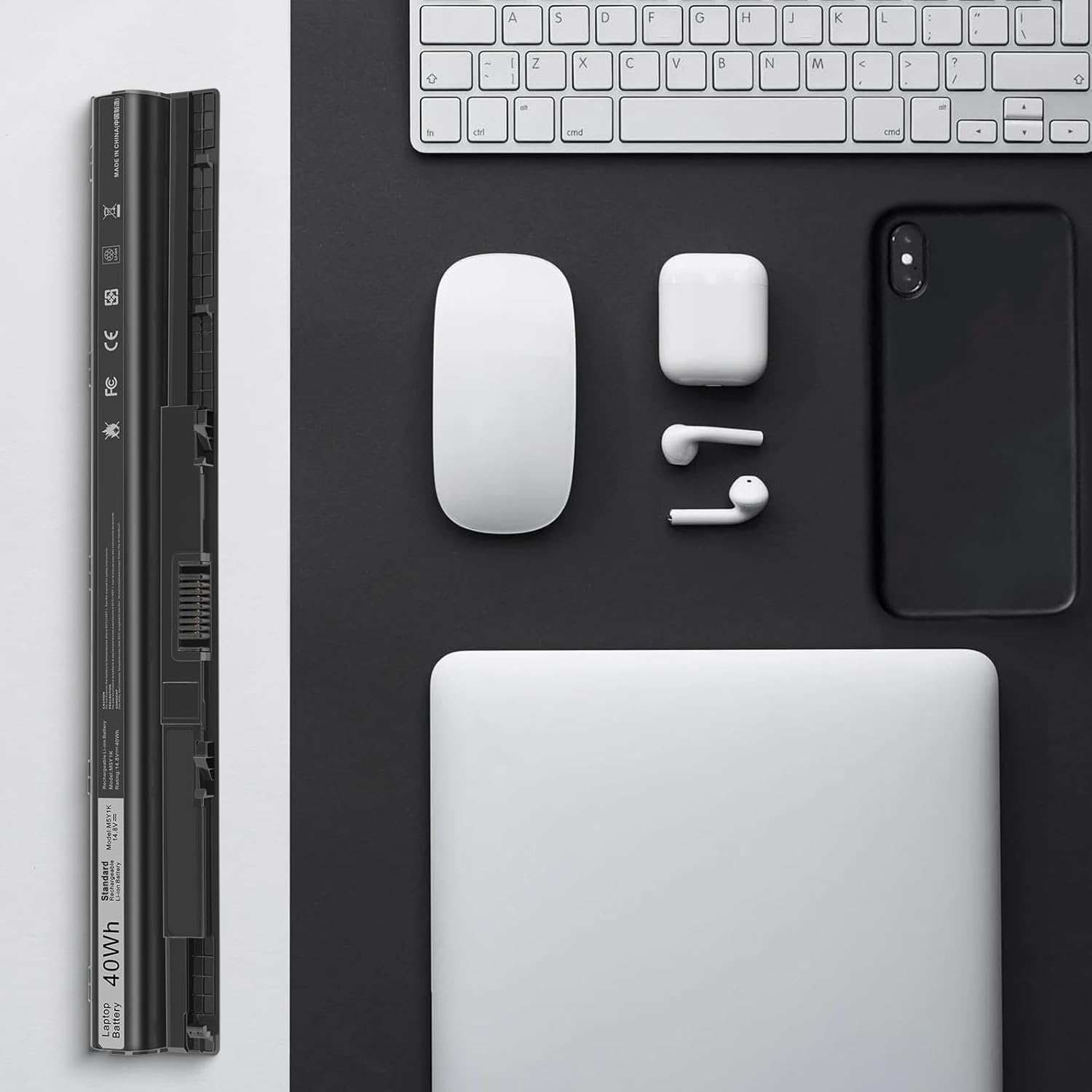 14.8V 3476 Replacement Laptop Battery for Dell Inspiron 13 14 15 3000 4000 5000 Series Compatible P/N: Dell Inspiron GXVJ3 HD4J0 HD4J0 K185W KI85W M5Y1K M5YIK WKRJ2 VN3N0 451-BBMG - Image 7