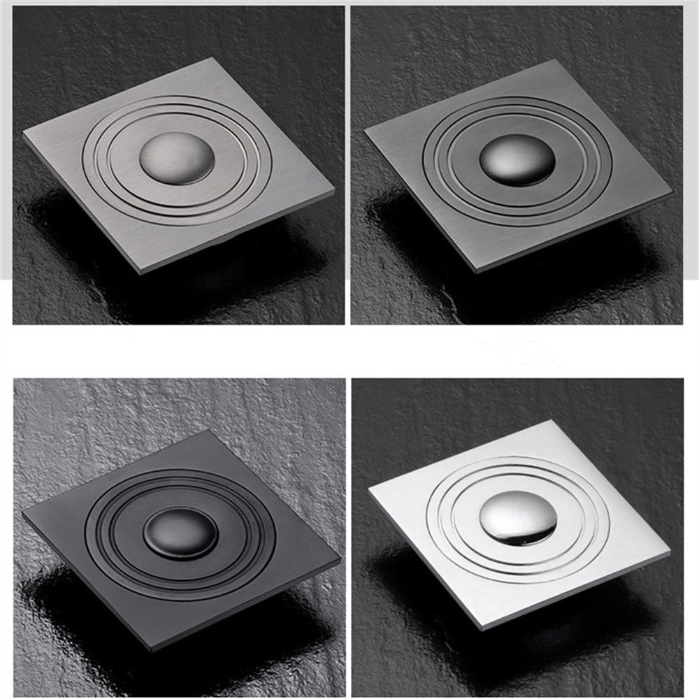 Tergicristallo in acciaio inox per moquette e vetro, bronzo, per casa, bagno, doccia, finestra, pratico raschietto, nichel spazzolato, completamente chiuso, grigio canna di fucile, completamente