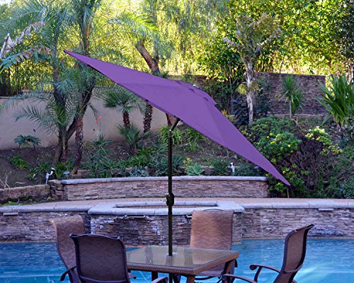Image of ABCCANOPY 9ft Outdoor Umbrella Replacement Top Patio Umbrella Market Umbrella Replacement Canopy with 8 Ribs(Aubergine)