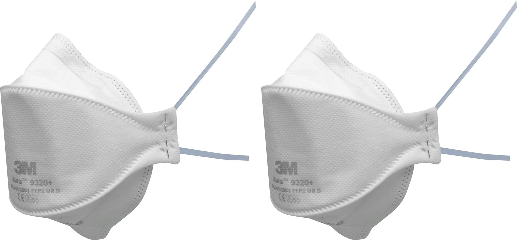 3M™ Aura™ Partikelmaske, FFP2, ohne Ventil, 9320+, 20 Masken pro Packung (Packung mit 2)