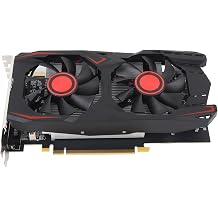 Qinlorgo 6GB GDDR5 Graphics Card, 192BIT Memory Width, 783MHz Core Frequency, Efficient Quiet Cooling, PCI Express 2.0, Plug and Play, with DVI VGA Ports, for Gaming Work Video Editing