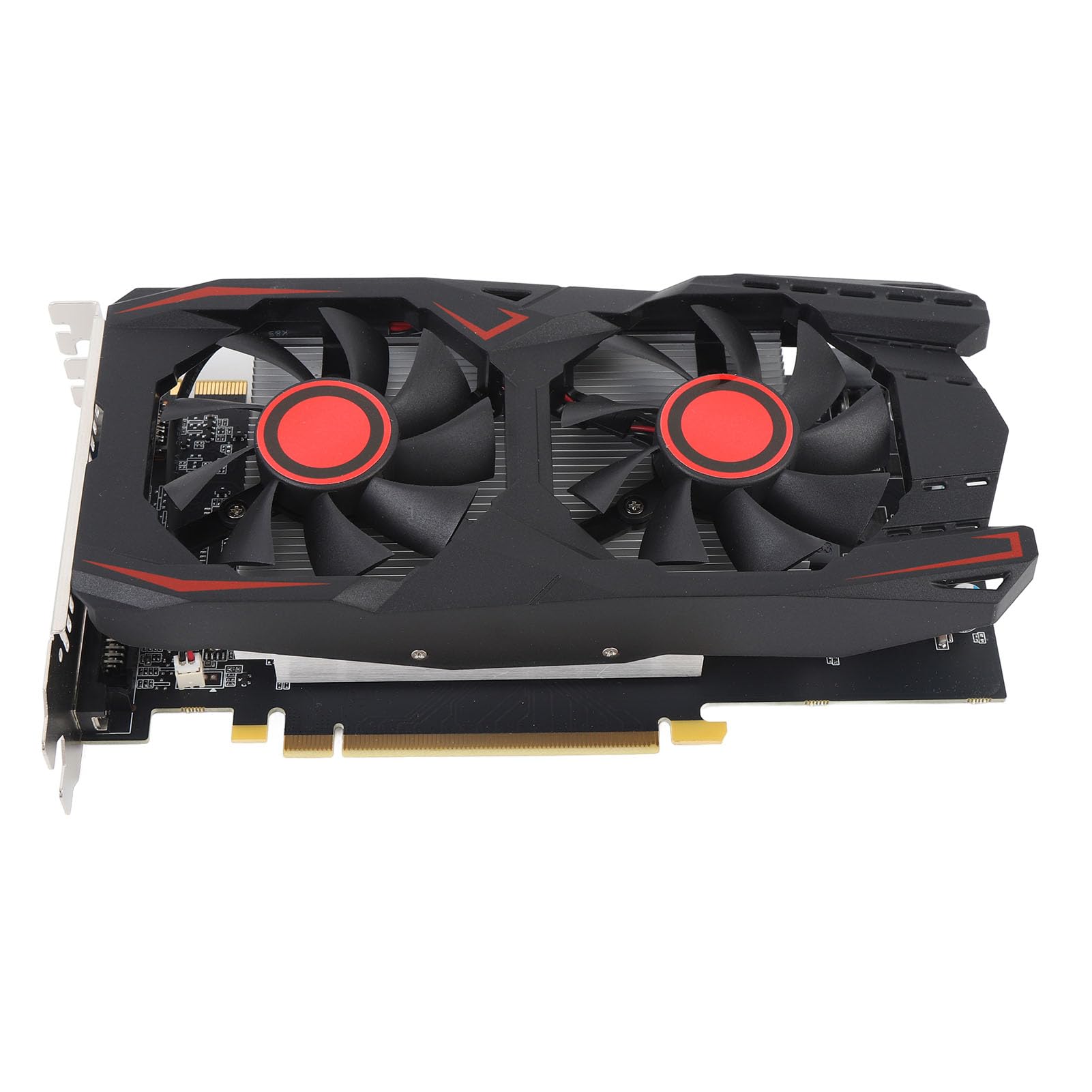 Elprico Carte Graphique de Jeu 6 Go, PCIe 2.0,6 Go GDDR5 Mémoire, Ventilateur Double 192 Bits, Prend en Charge la Carte Vidéo de Jeu DVI VGA HD Multimedia pour Le Jeu PC de Jeu