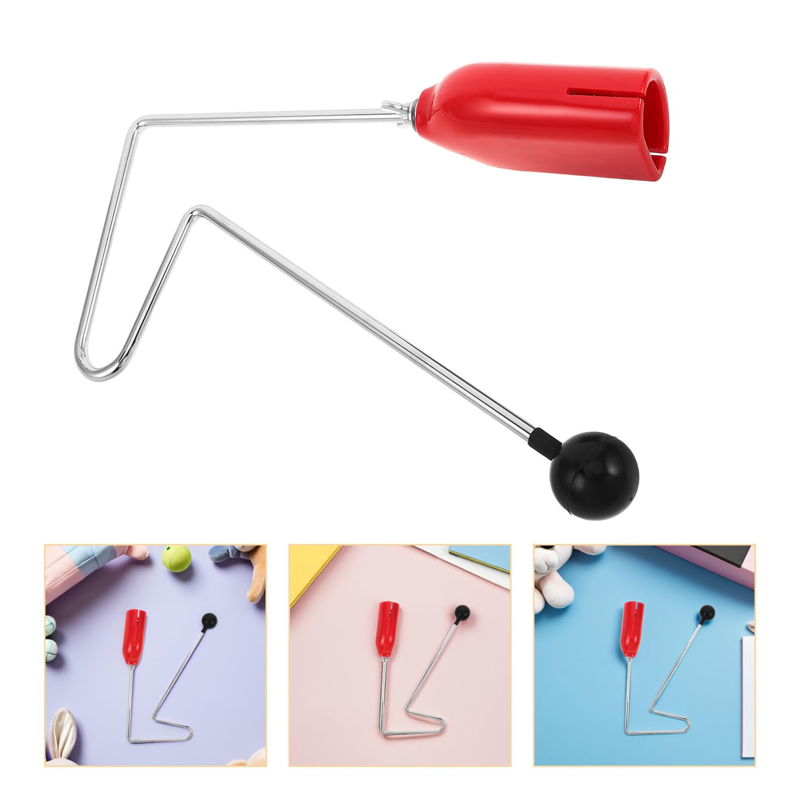 Vibraslap Strumento Musicale Rosso, Percussione Orff per Bambini