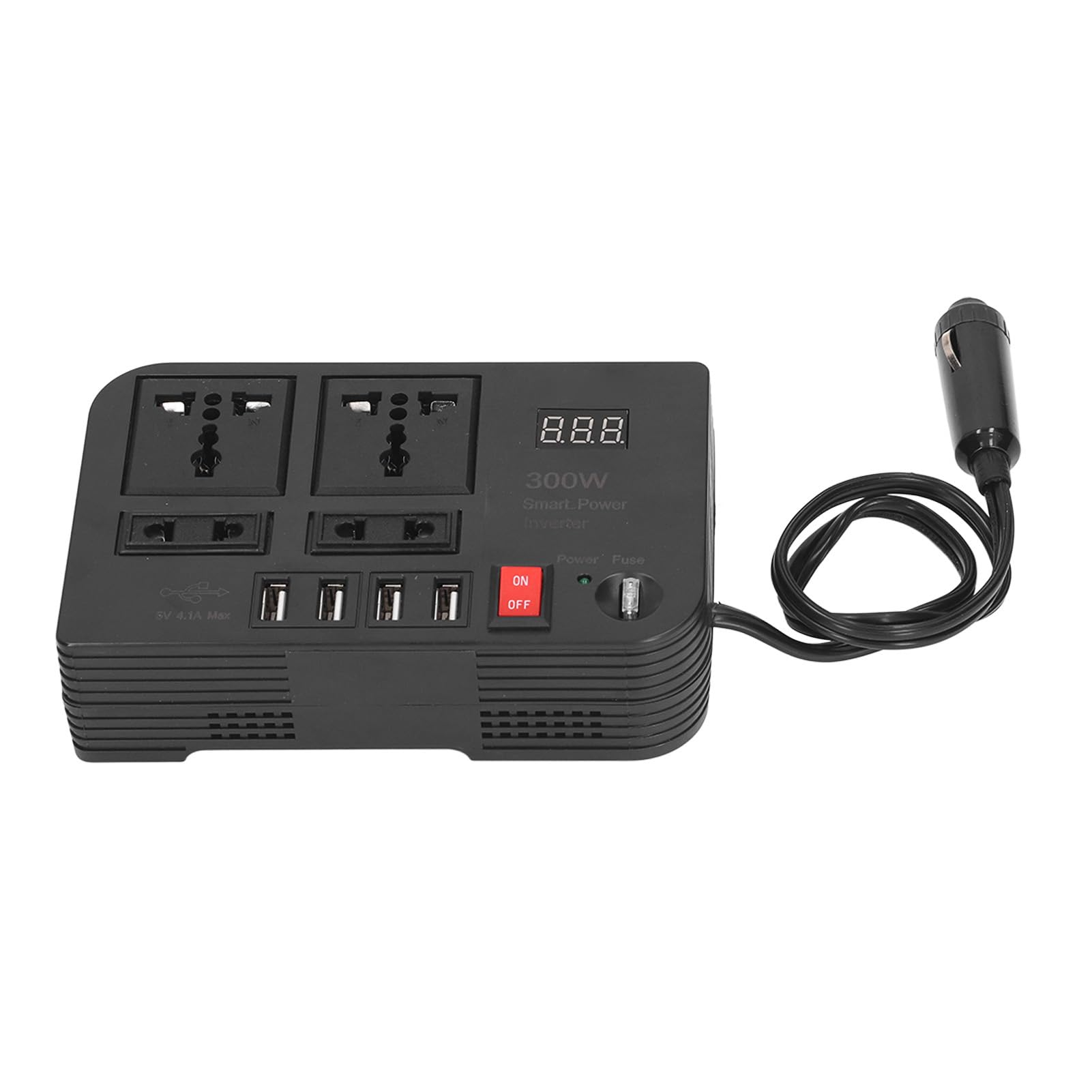 Inversor de Onda sinusoidal modificada LCD de 12 V CC a 220 V CA, convertidor de Alta Potencia Multifuncional para Coche, 300 W