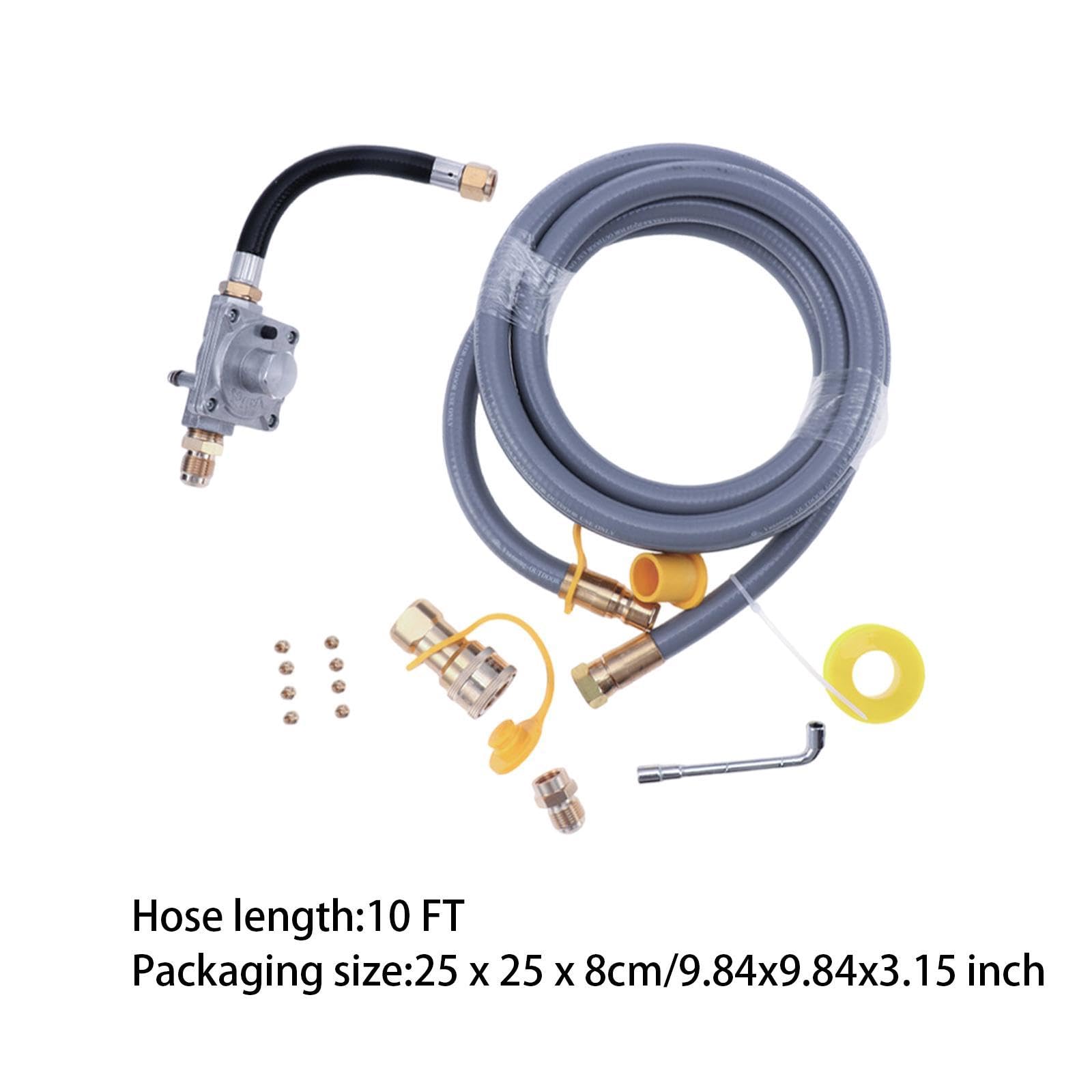 Kit di Conversione da Propano a, Set di Tubi Flessibili per La Conversione a Propano per Forno per Pizza Professionale, Lunghezza 3 Metri