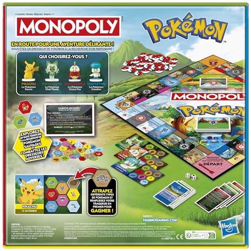 Monopoly Pokémon Hasbro La Boite - vue 8