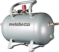 Metabo HPT UA3810AB 10-Gallon ASME Certified Reserve Air Tank - 5 Quick Connect Couplers, Regulator, Jobsite Stable