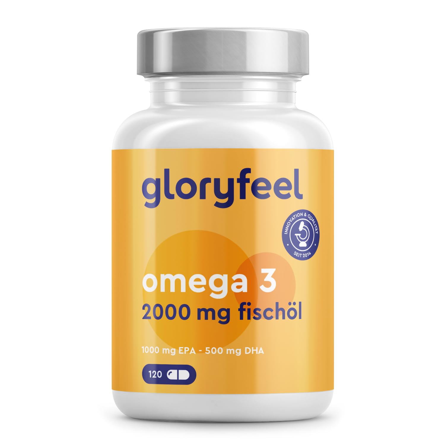 Gloryfeel Omega 3 Kapseln – Hochdosiert, TG-Form, Anchovis aus Chile