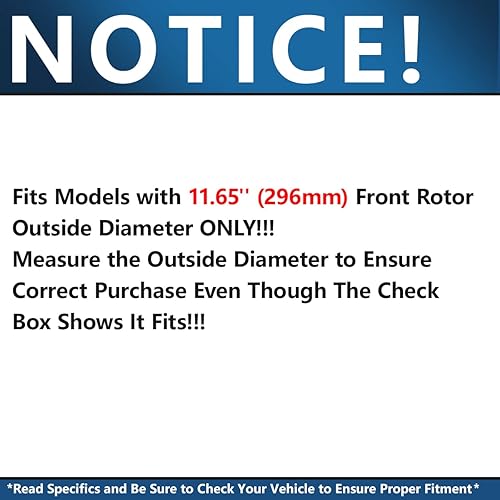 Miniatura 3 de Detroit Axle - Kit de frenos para Toyota RAV4 2006-2018 de 11.65 pulgadas delanteras y 11.06 pulgadas traseras perforadas con discos ranurados y