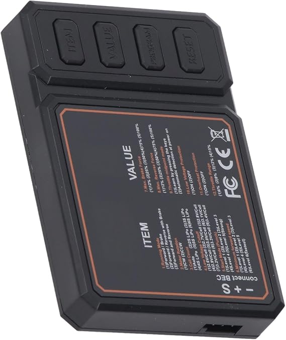 Changor RC Brushless ESC Programing Card Electronic Speed Controller for Axial SCX10 MST RC Boats 50-150A