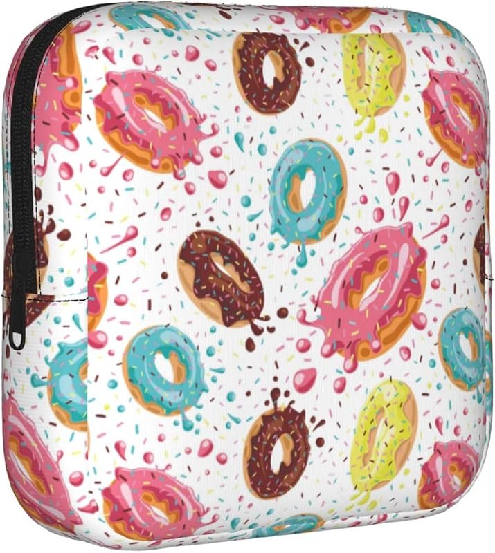 Necessaire TINUADEE Donut com zíper, 20,07 x 12,95 x 12,95 cm, 1 unidade