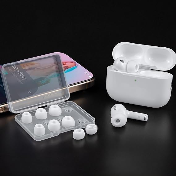 SOULWIT Eartips for AirPods Pro 3(3rd Generation 2025) - White